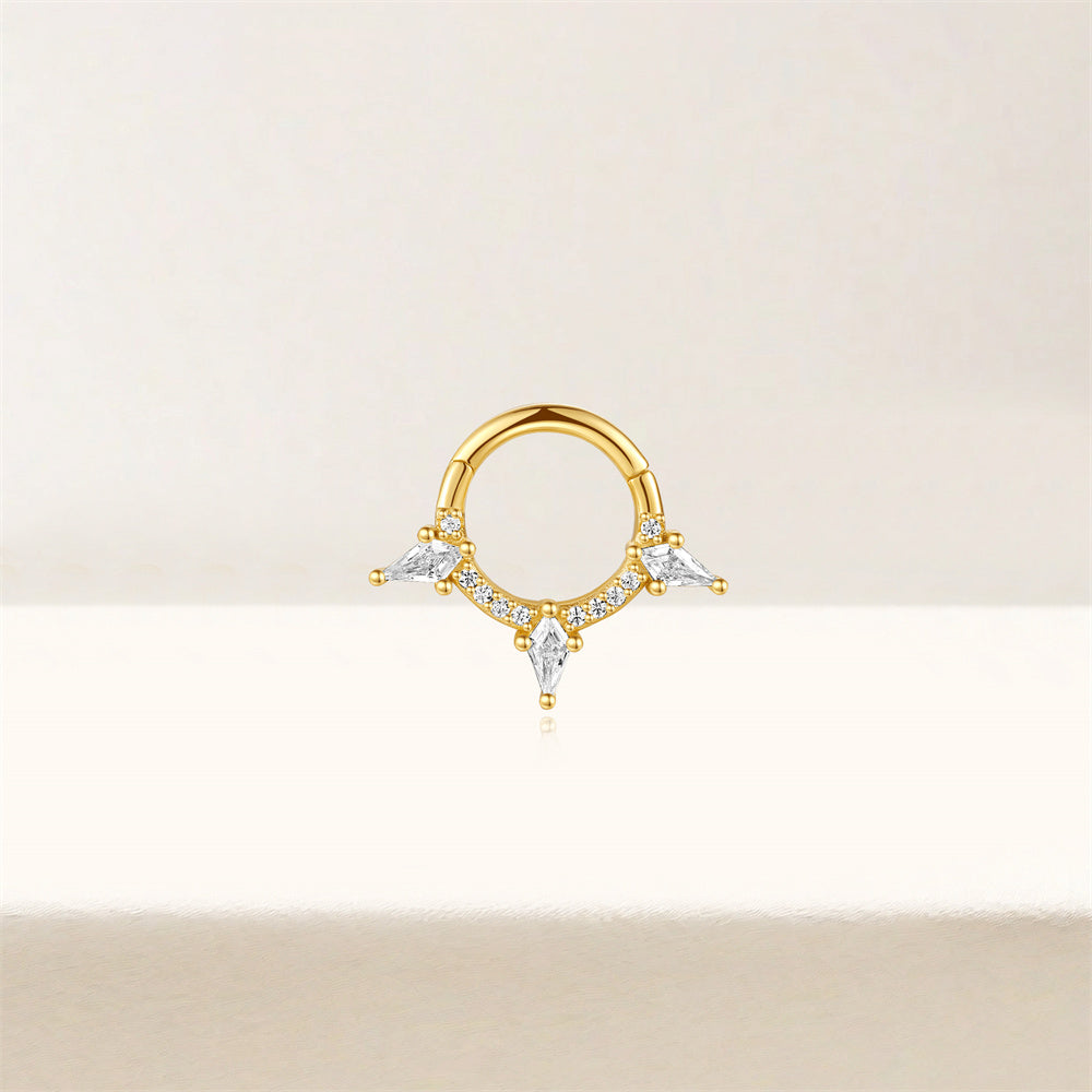 Celestial Spark Zircon Hoop