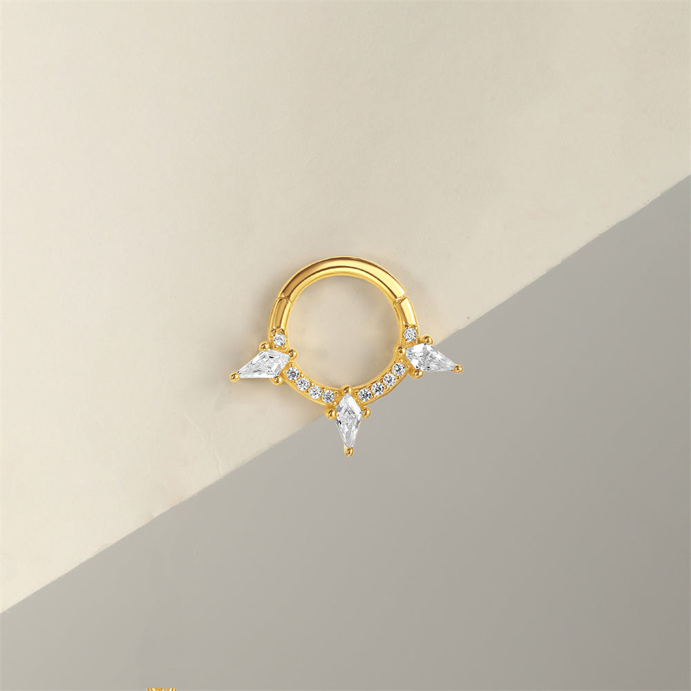 Celestial Spark Zircon Hoop