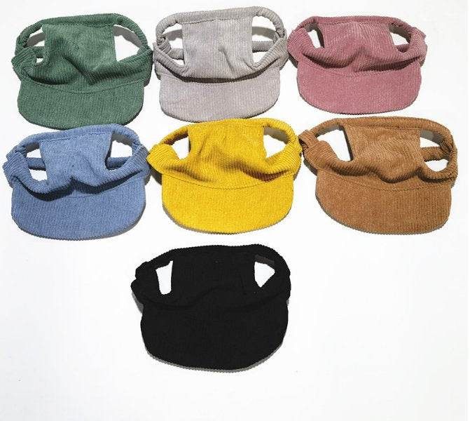 Dog Corduroy Cap – 7 Colours