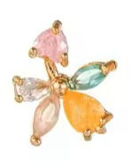 Gold Butterfly Drape Earrings