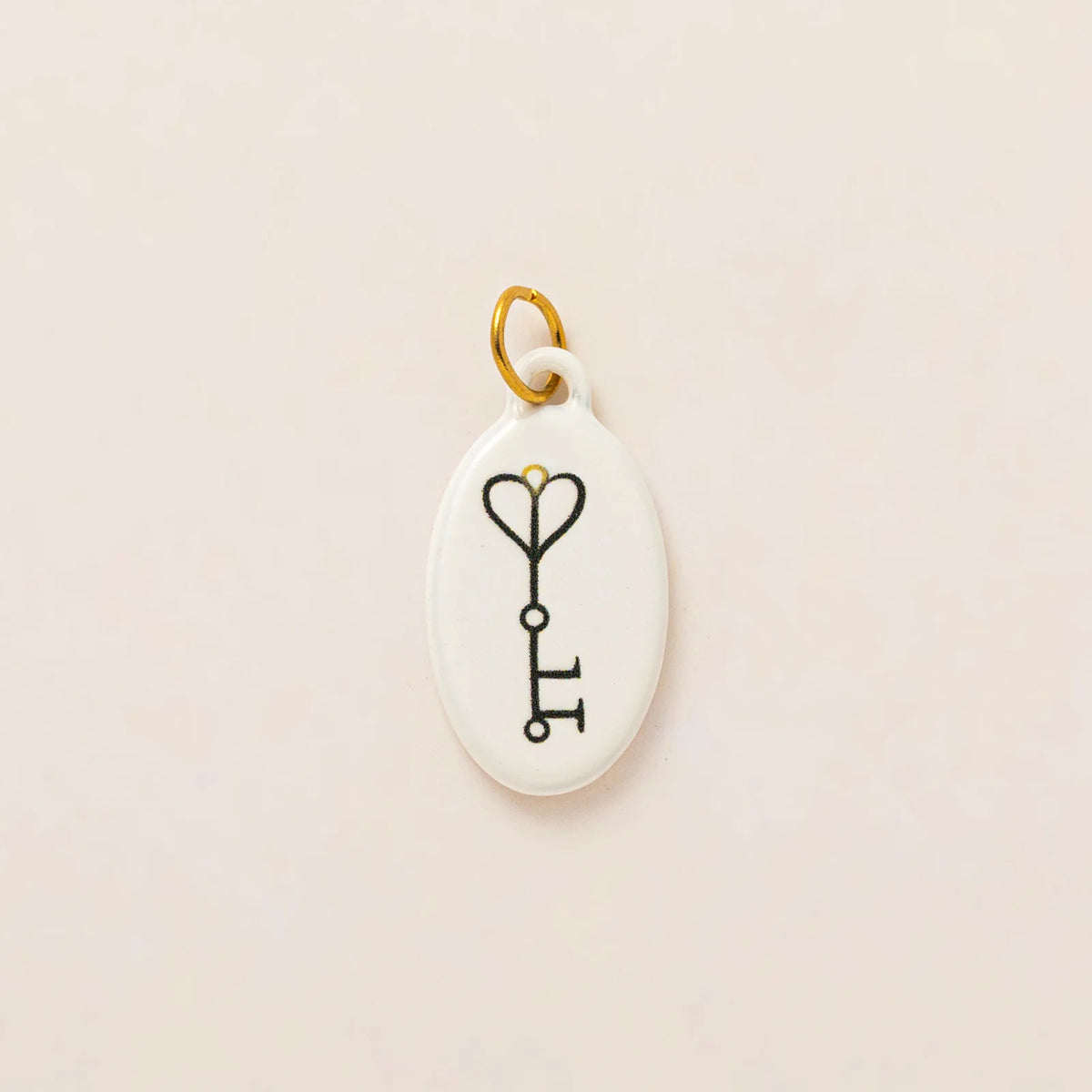 Hand painted enamel flower and kitten charm