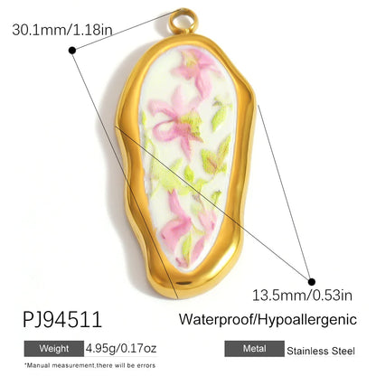 Tropical floral animal charm