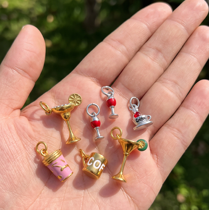 3D enamel drink charm