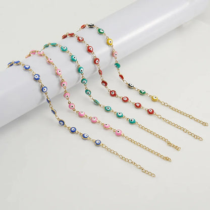 Evil eye bracelet 18K gold plated