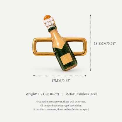 Enamel connector link charm