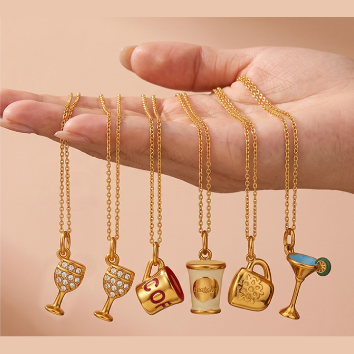 3D enamel drink charm