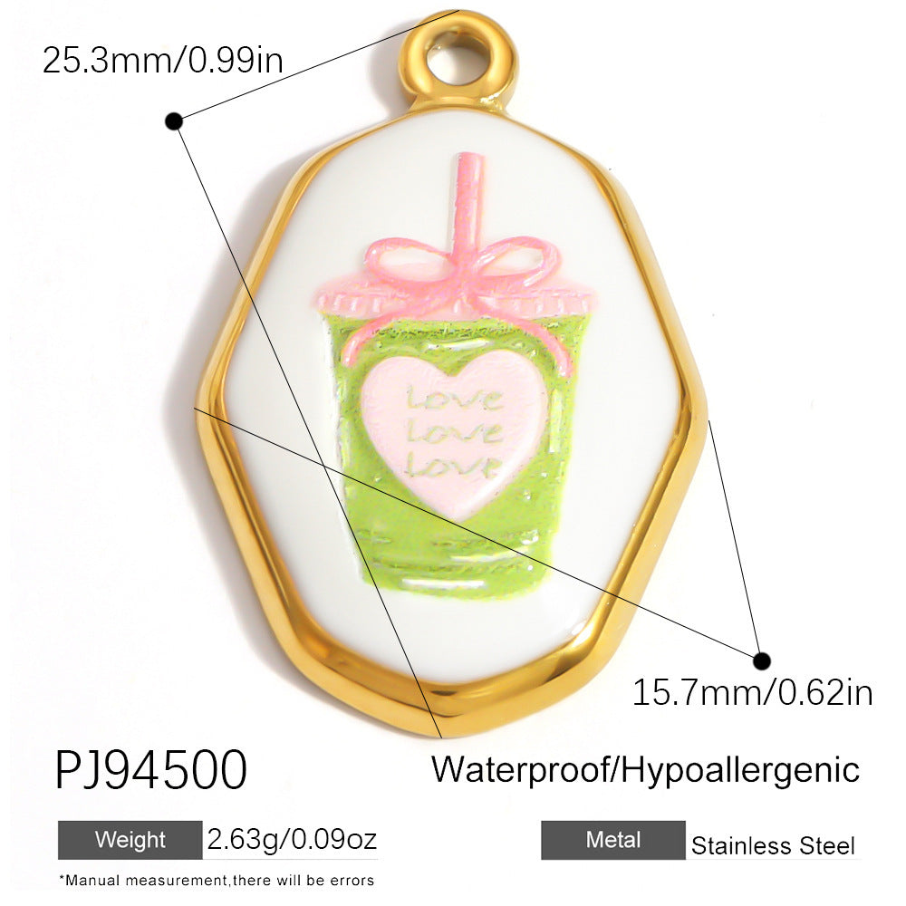 Tropical floral animal charm