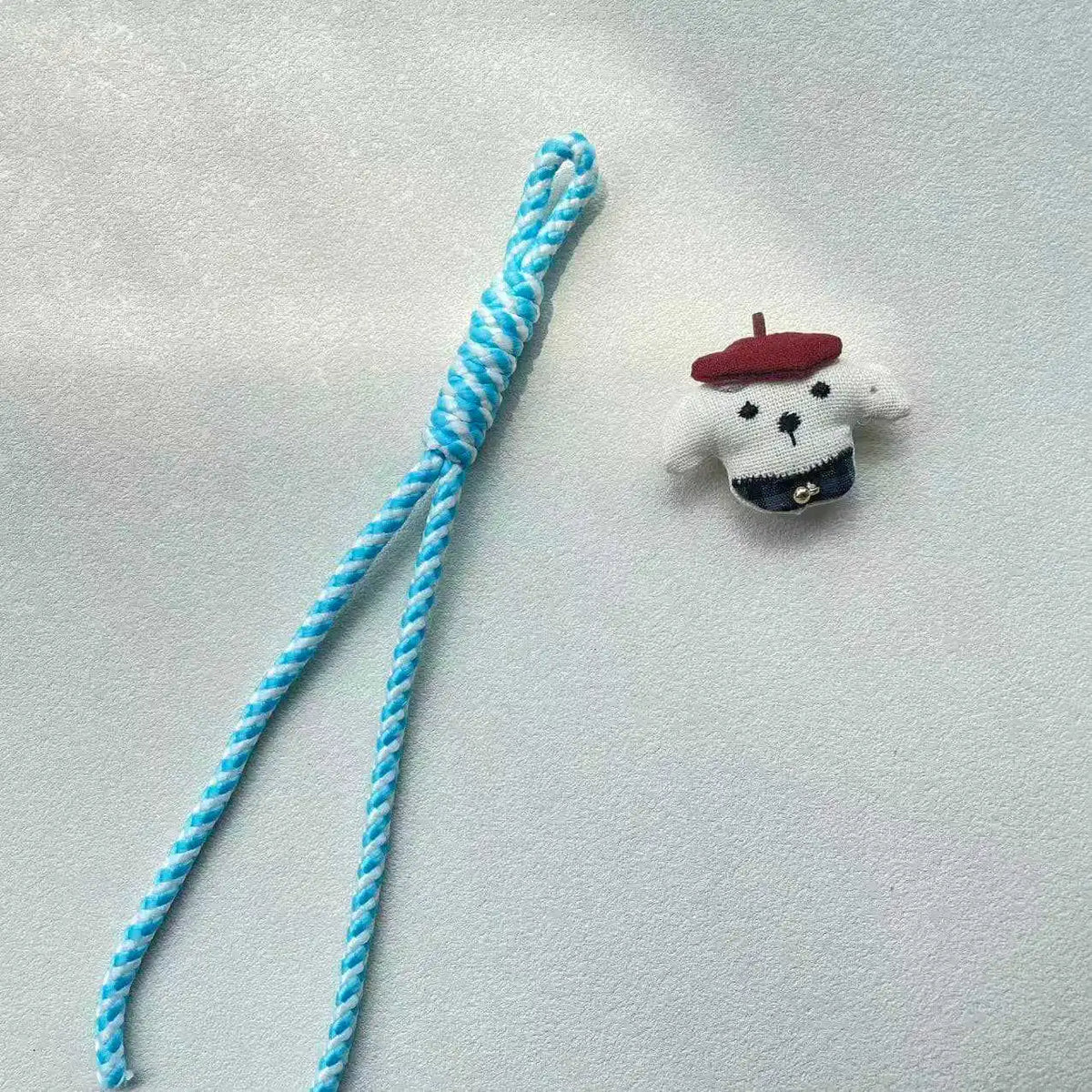 Colourful paracord knot lanyard