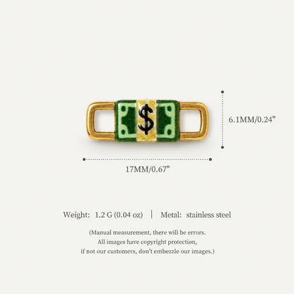 Enamel connector link charm