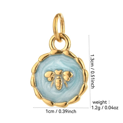 Vintage heart sun and moon charm