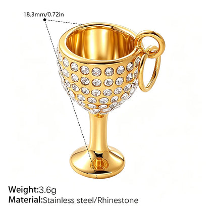 3D enamel drink charm