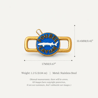 Enamel connector link charm