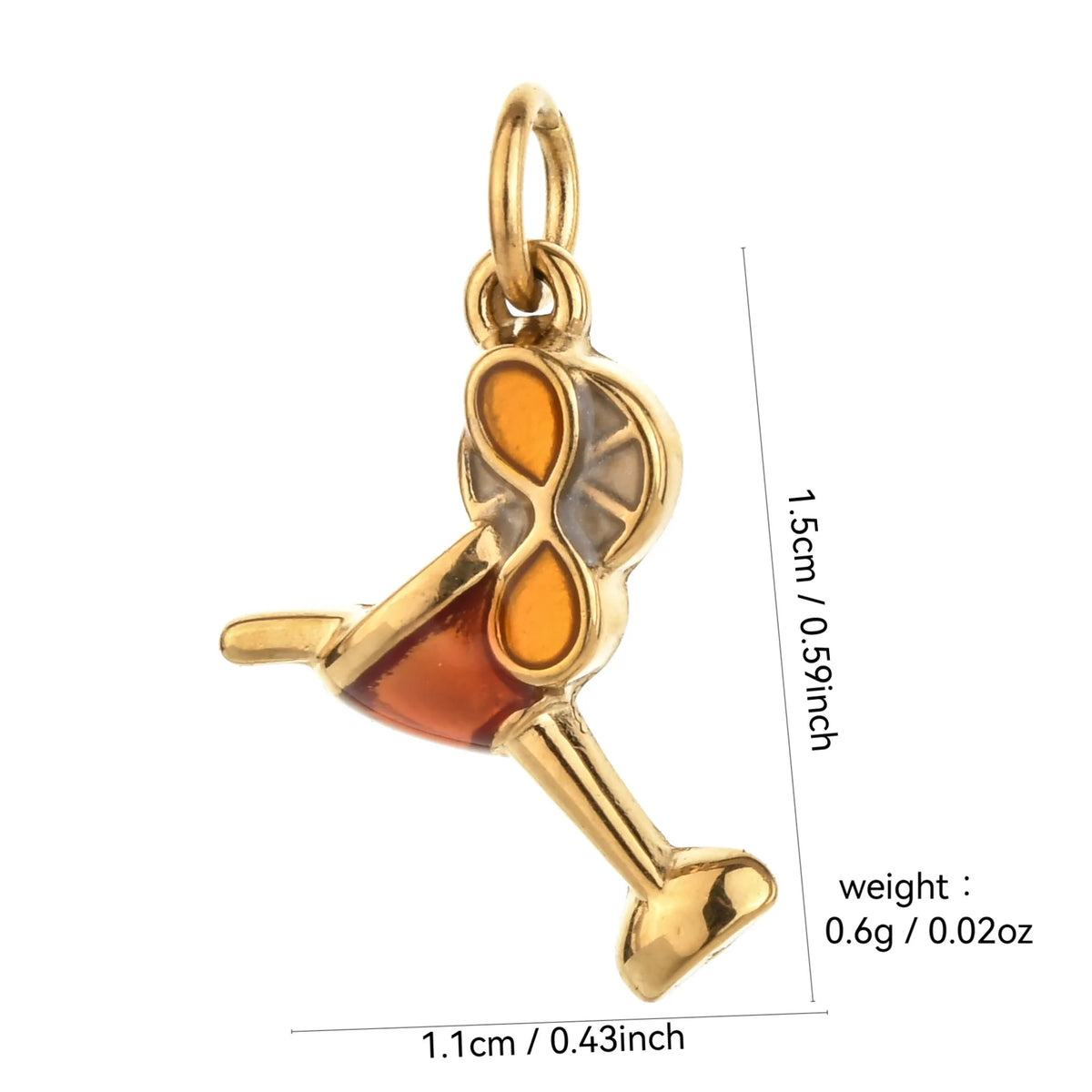 Vintage heart sun and moon charm