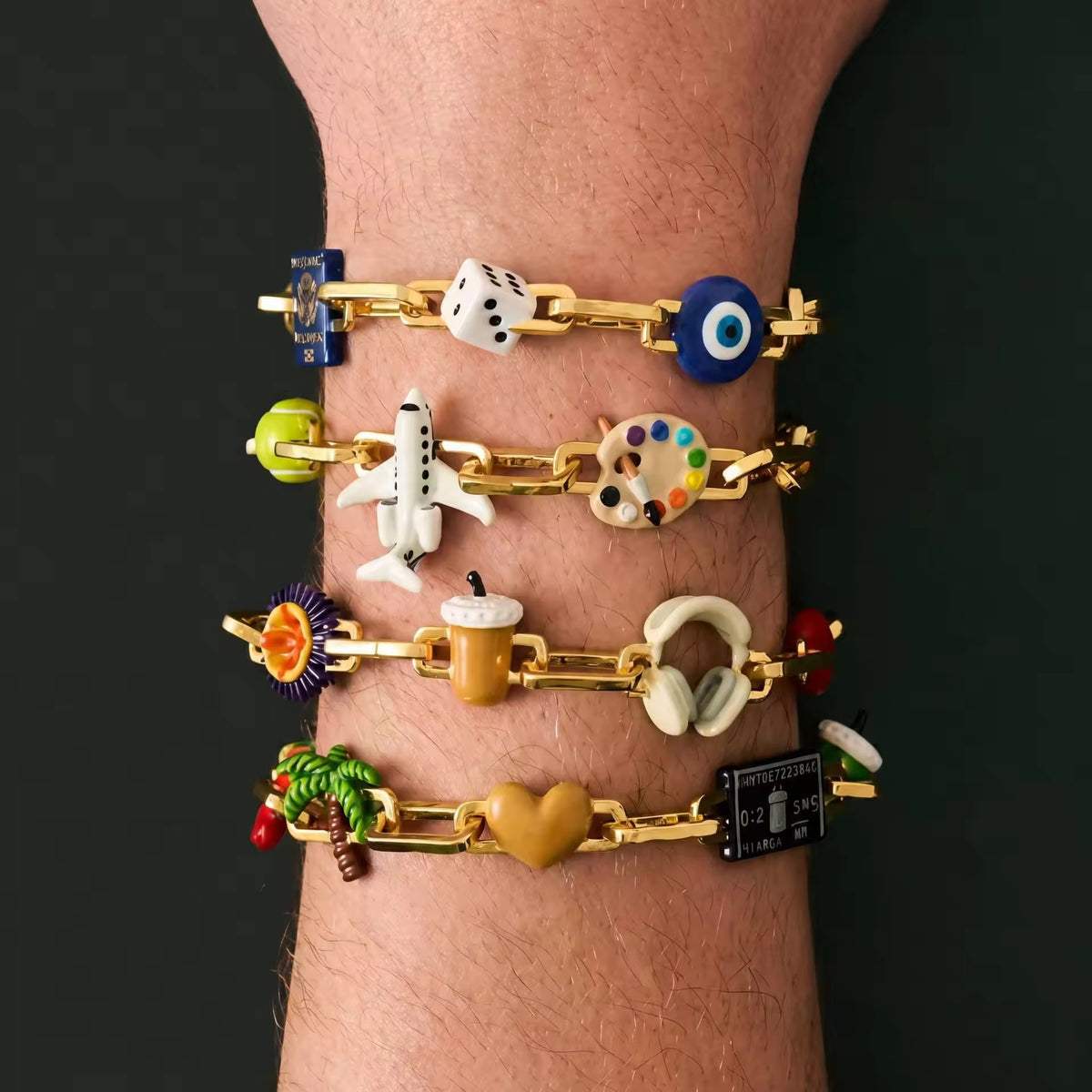 Enamel Connector Link Charm