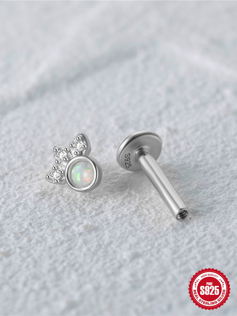 Silver Crowned Star Opal (Pair)