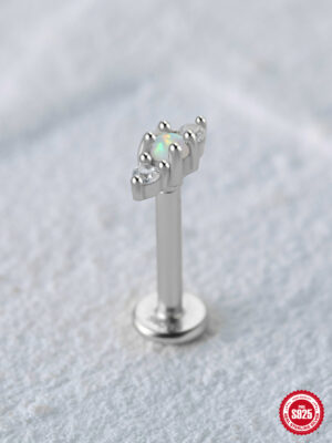 Royal Silver Crown Opal Jew Earring