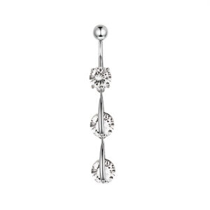 Ethereal Crystal Drop Earrings: Elegant cascading silver earrings adorned with dazzling round-cut crystals.